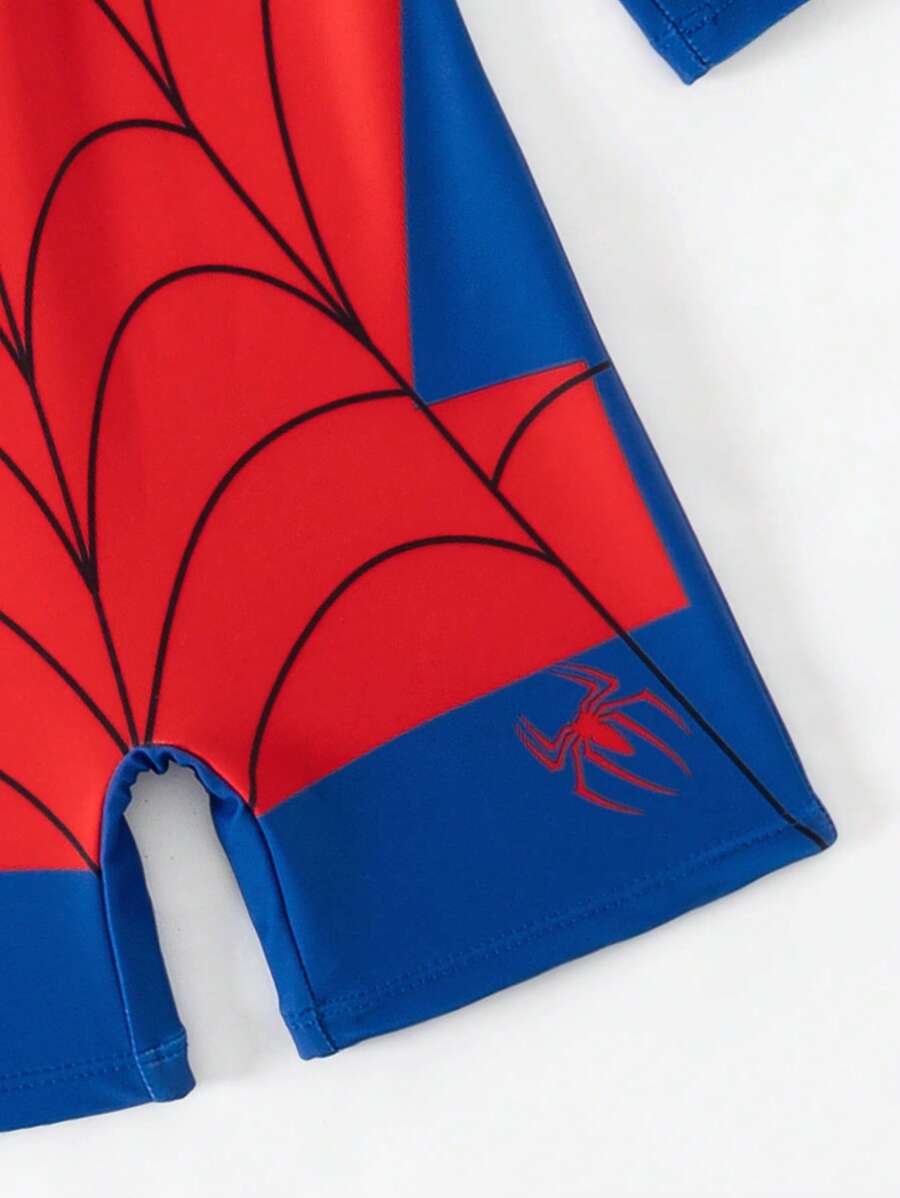 1pc Printed OnePiece Swimsuit For Young Boys, Perfect For Summer