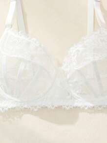 SHEIN 大码花卉蕾丝浪漫性感内衣