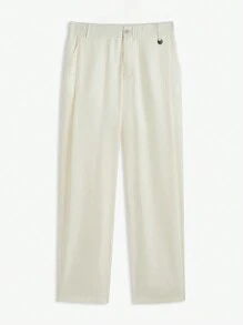 Manfinity VCAY Men's Woven Regular Fit Straight Leg Casual Pants, Suitable For Autumn