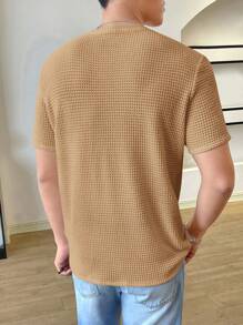 Manfinity VCAY Maglia A Maniche Corte A Maglia Per Uomo