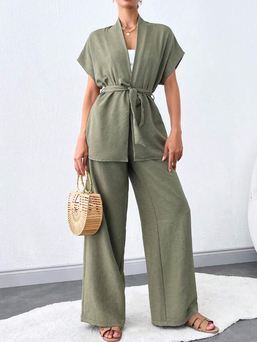 SHEIN Tall 高个子女士两件套腰带