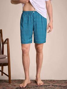 EverLounge 男士几何印花短裤家居裤