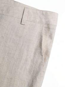 Manfinity LEGND Plus maat knoop tailleband zak rechte pijpen slim-fit comfortabele casual broek