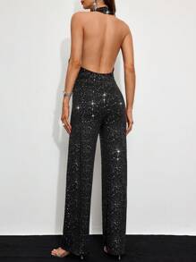 Zolique 性感夏季印花吊带露背连体衣