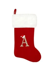 20 Inches Knit Monogram Stockings, Stockings Large Monogram Xmas English Letters Hanging Stockings Socks Double Sided Fireplace Hanging Stockings For Party Decoration New Year Party Gift Favors Supplies,Personalized Initial Stocking, Family Holiday Xmas Party Decor Birthday Home Decor Christmas Decorations Room Decor Christmas Winter Christmas Decorations Home Christmas Gifts Christmas Decor