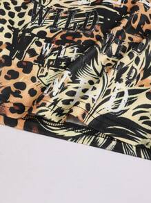 myriadwaveart Pantalones cortos de verano casuales con estampado de leopardo para hombres artistas, ideales para vacaciones, Año Nuevo, vacaciones y festivales