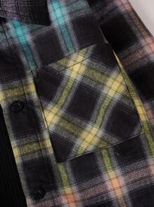 Young Girls Casual Plaid Long Sleeve Shirt