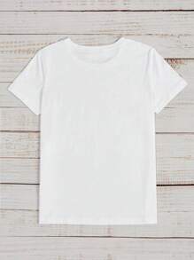 Flirla Leisure Fashion Round Neck Plus Size T-Shirt With Fruit Print - White - View 2