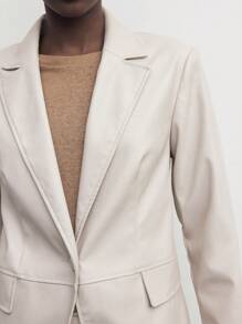 BizChic Women's Elegant Commuter Suit Jacket - Apricot - View 11