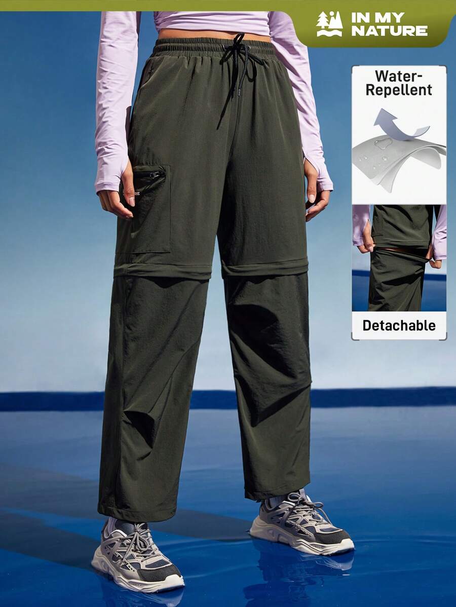 In My Nature Women's Outdoor Sports Urban Commuting Pants With Detachable Design, Large Pockets And Hiking Trousers