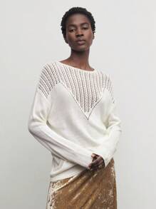 BizChic Hollow-Out Loose Knitted Casual Sweater, New Arrival Autumn
