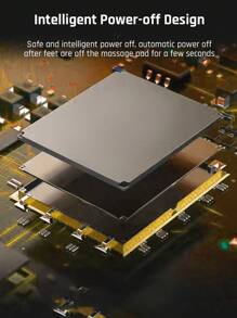 Teckwe Foot Massager,Rechargeable Electric Foot Massager Pad,Pulse Fully Automatic Foot Meridian Pressing Device Perfect Gift For Home,Office,And Holidays