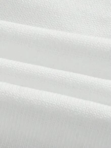 SHEIN Privé Conjunto de dos piezas de blusa de manga corta y falda de contraste de color negro y blanco, conjunto de otoño para mujer, conjuntos de faldas de otoño, suéteres de otoño, conjuntos de dos piezas para mujer, ropa de maestra, perfecto para uso diario, ir y venir, citas, temporada de vuelta al colegio