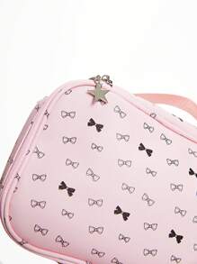 ROMWE Kawaii Túi đựng đồ trang điểm ly hợp hình trái tim hoạt hình dành cho nữ dung tích lớn [497276] - Nhiều màu - Xem 3