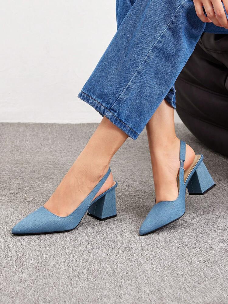 CUCCOO BIZCHIC Woman Shoes Pointed Toe Chunky Heel Pumps For Summer Graduation Heels Prom Heels Vacation Shoes Summer Elegant Basics Business Casual Business Chic Spring Shoes Spring Break Easter For Christmas Spring Shoes