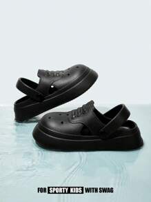 JNSQ Fashionable And Versatile Unisex Kids' Breathable Clogs, Suitable For Indoor And Outdoor Activities (Beach, Summer, Etc.)