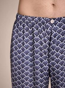 SHEIN EverLounge Men's All-Over Print Woven Lounge Pants