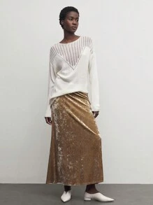 BizChic Hollow-Out Loose Knitted Casual Sweater, New Arrival Autumn