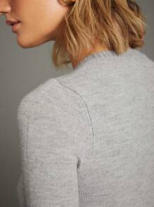 WESTFADE Crewneck Button Front Long Sleeve Cardigan Sweater Casual Cute Boho, Fall, Back To School, Autumn, Winter, Country Concert, Western Wear For Women