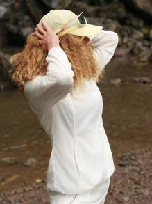 In My Nature 女士休闲轻便连帽拉链防晒夹克 - 白色 - 查看 9