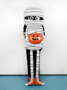 1/2 件全新 78 英寸万圣节木乃伊铝箔气球，可爱木乃伊，恐怖南瓜，蜘蛛图案，适用于万圣节派对、酒吧、鬼屋、不给糖就捣蛋派对装饰、亡灵节派对装饰、圣诞节 - 彩色 - 查看 7