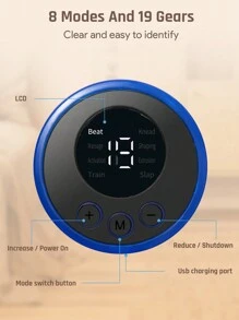 Teckwe Foot Massager,Rechargeable Electric Foot Massager Pad,Pulse Fully Automatic Foot Meridian Pressing Device Perfect Gift For Home,Office,And Holidays