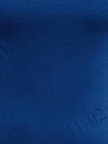 RueChic Solid Scoop Neck Slim Fit Tee - Royal Blue - View 3