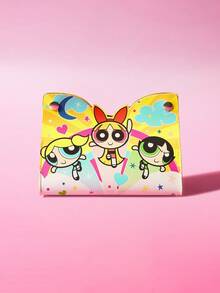 The Powerpuff Girls | ROMWE Lovely Cartoon Printed Portable High Capacity Fashionable Tissue Organizer - Yellow - View 5