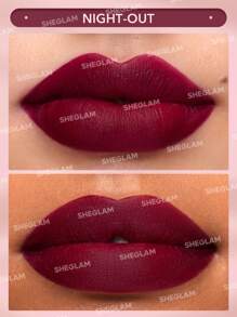 SHEGLAM Matte Allure Lipstick-Night Out 20 Colors Long Lasting Lipstick High Pigment Velvety Soft Lipstick Lip Combo Brand Beauty Makeup Face Paint Cosmetic For Women Girls Perfect For Winter Spring Ideal For Y2K Fancy Fashion Suitable For Birthday Gift Party Ready Best Color - Night Out - View 2