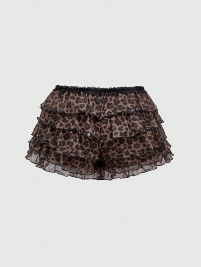 Our J-Fashion Y2K Hot Girl Leopard Print Tube Top & Cake