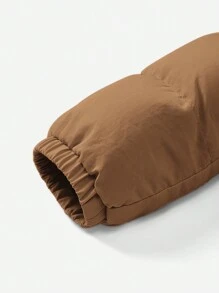 Cozy Pixies 男婴休闲仿毛皮内衬外套 - 卡其色 - 查看 6