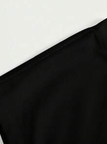 Regata Masculina Estampada Simples, Verão - Preto - Visão 3