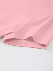 INAWLY 女士纯色圆领短袖休闲上衣