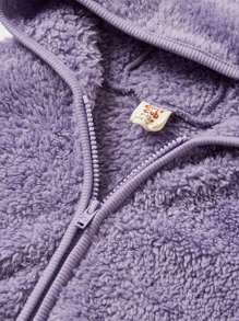 Cozy Pixies 2 pezzi Set giacca in pile con cappuccio e pantaloni spessi per bambina