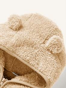 Cozy Pixies Set van 2 stuks babymeisjesfleece met capuchon en dikke broek, winter