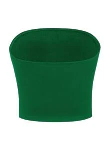 Flirla 女士夏季無肩帶上衣，綠色（墨西哥綠） - 綠色 - 查看 2