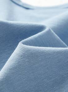 Cozy Pixies 2pcs Cute Animal Print Snug Fit Baby Boy Pajama Set - Dusty Blue - View 9