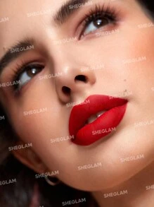 SHEGLAM Matte Allure Lipstick-Rouge 20 Colors Long Lasting Lipstick High Pigment Velvety Soft Lipstick Lip Combo Brand Beauty Makeup Face Paint Cosmetic For Women Girls Perfect For Winter Spring Ideal For Y2K Fancy Fashion Suitable For Birthday Gift Party Ready Best Color - Rouge - View 3