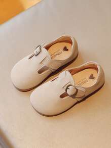 Children's Flat Casual Small Leather Shoes For Boys And Girls