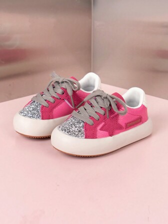 1 Pair Kids Boys & Girls Sports Sneakers Soft Sole Casual Shoes Comfortable Anti-Slip Canvas Flats For Spring Autumn Toddler Indoor Outdoor