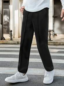 2 pièces Ensemble de pantalons décontractés et confortables pour garçons, convient pour toutes les saisons