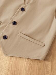 SHEIN Setelan Anak Muda - Khaki - View 9