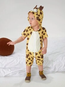 SHEIN Baby Boys Cute Casual Animal Shaped Outfit