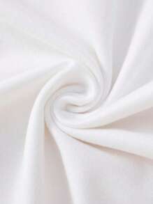 SHEIN Vintaside Kids Baby Boy Casual Creative Milk Bottle & Letter Print Bodysuit, Short Sleeve