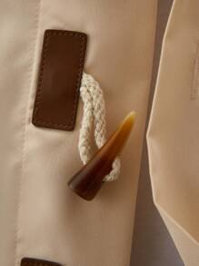 Claim Dot Men's Solid Color Button-Up Short Sleeve Casual Shirt - White - View 5