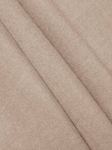 EURMUSE Men's Letter Print Sweatshirt And Joggers Set - Camel - View 6