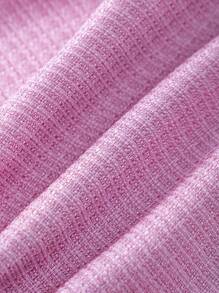 青少年女孩领口拼布休闲日常连衣裙