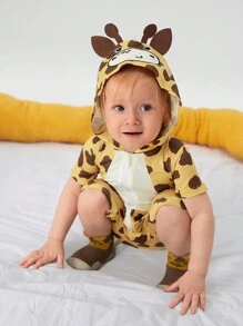 SHEIN Baby Boys Cute Casual Animal Shaped Outfit
