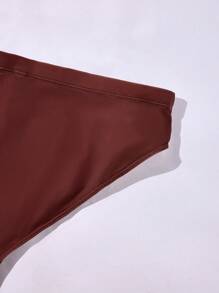 Surfspeed 大码男士条纹拼布和字母印花泳裤，休闲度假