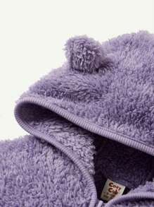 Cozy Pixies 2 pezzi Set giacca in pile con cappuccio e pantaloni spessi per bambina